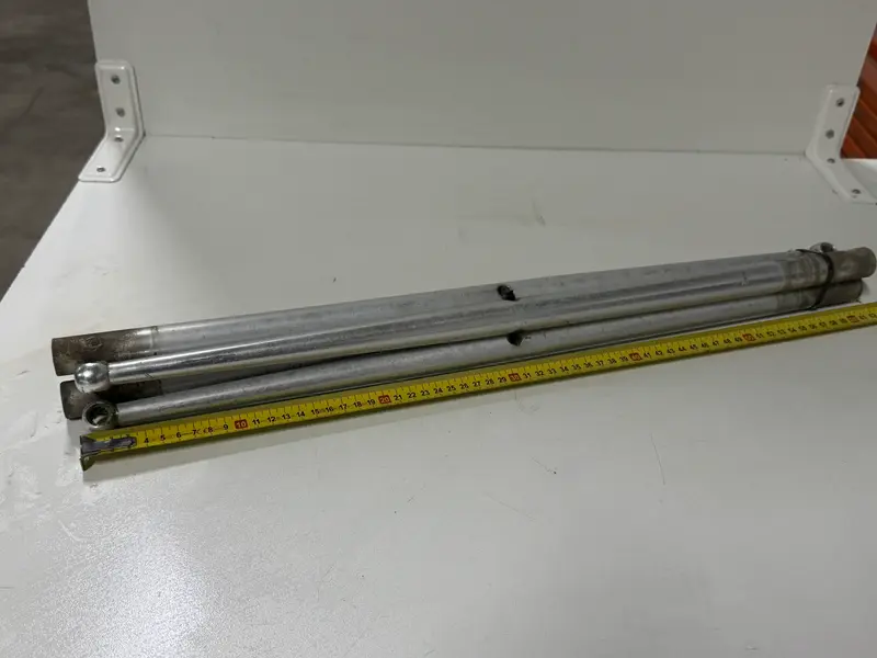 4 x Aluminium scepter 63 cm