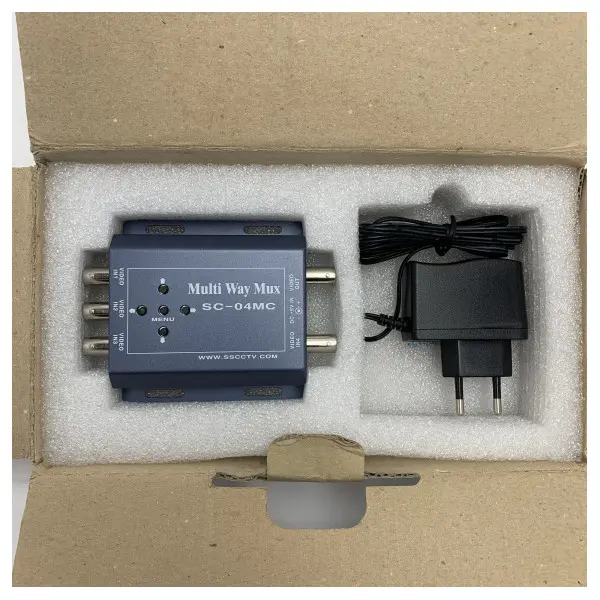 4CH Mini Quad Video Multiplexer E-Q404MC for Marine Surveillance Systems