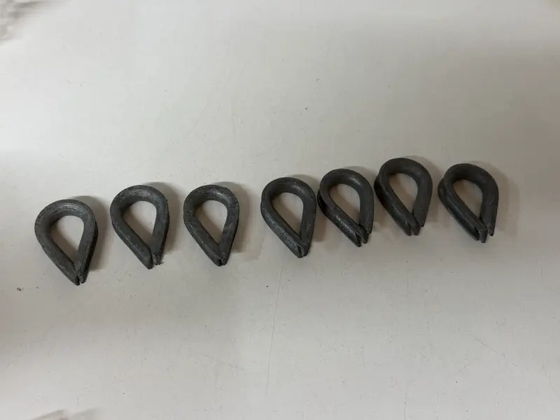 7 x stalen puntkous 8 mm