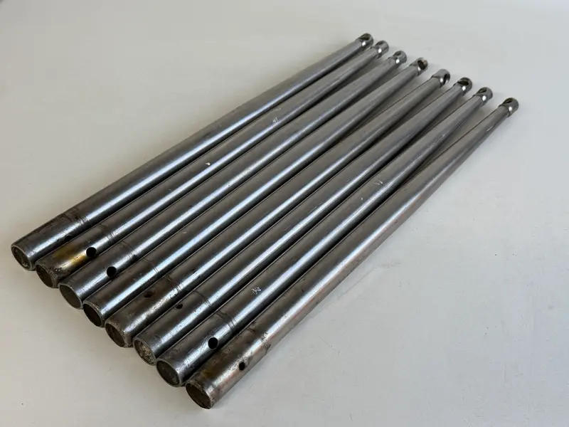 8 x RVS scepter 45 cm