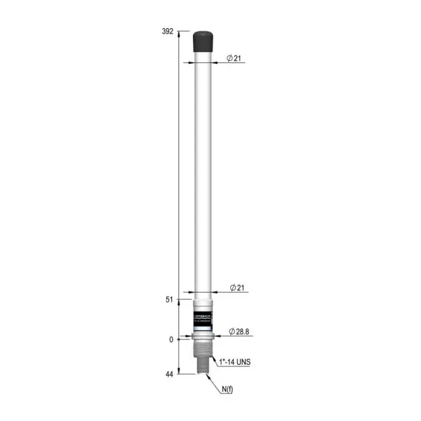 AC Antenna 4G multiband antenne 44 cm - 400006-T