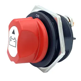 Accuschakelaar ON/OFF/OUT – 200A continu – Ø45 mm
