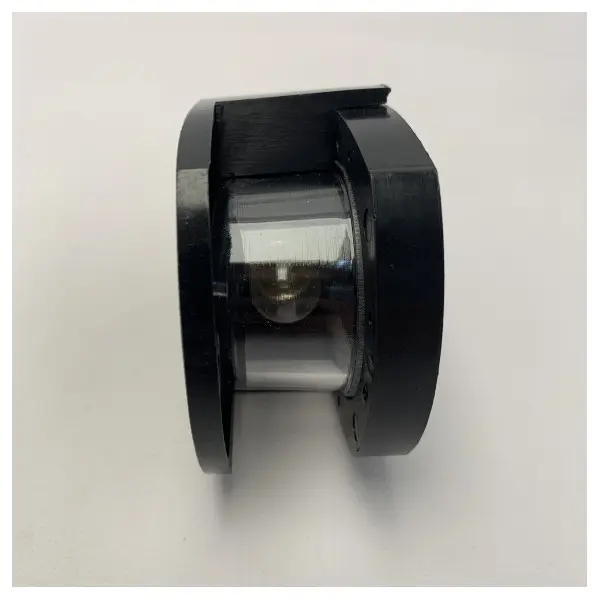 Allpa black front mounted navigation light white 12V - 150763