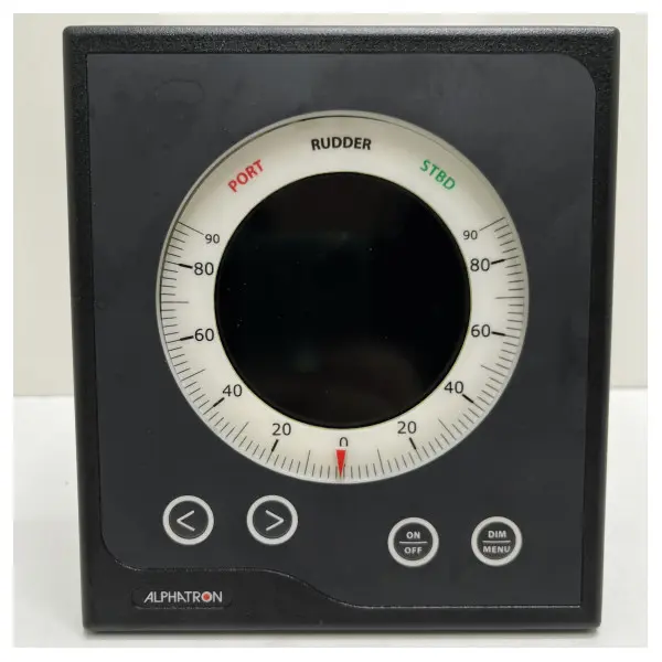 Alphatron AlphaRudder 90 MF MK1 black rudder angle indicator display