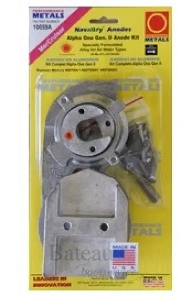 Aluminium anode it navalloy Apha 1 GEN 2 Present