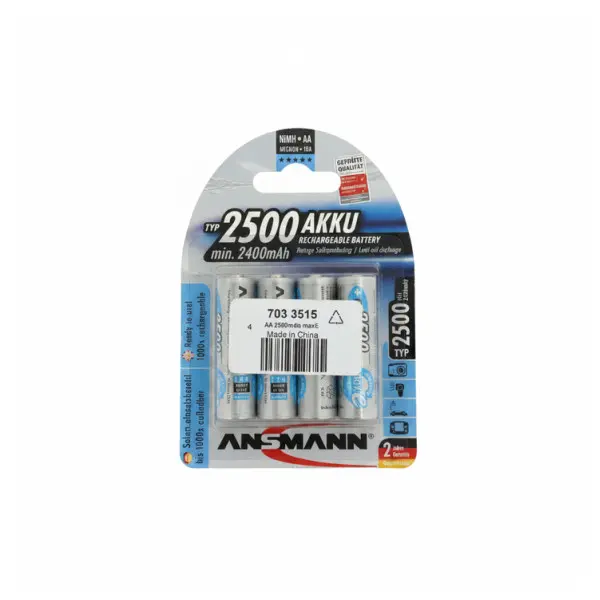 Ansmann NiMH Rechargeable Batteries - Set of 4
