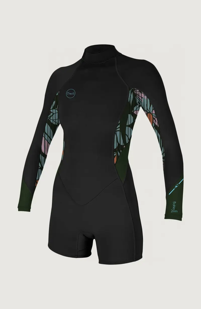 Bahia 2/1mm Back Zip Longsleeve Spring Wetsuit | Black