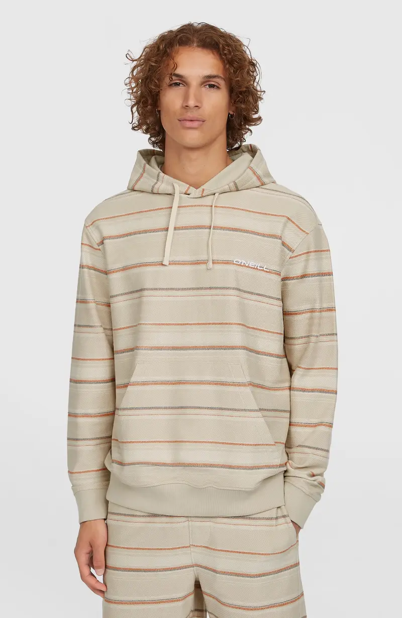 Bavaro Hoodie | Beige/Orange Bavaro Stripe
