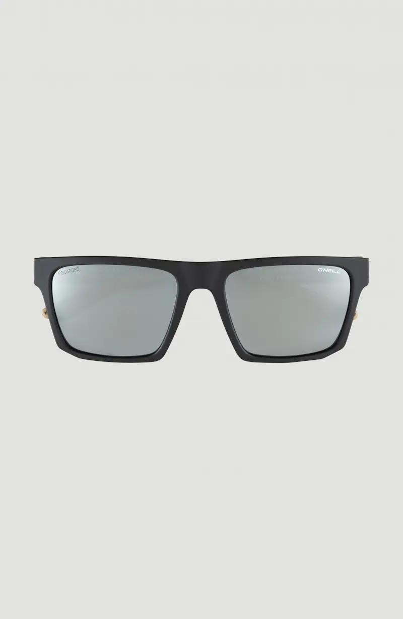 Beacons Sunglasses | MATTE BLACK/ GREEN RETRO PRINT