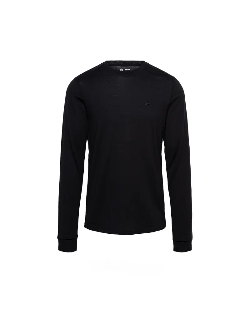 Behind The Pines Performance Base Layer Merino L/S Shirt 190 Black