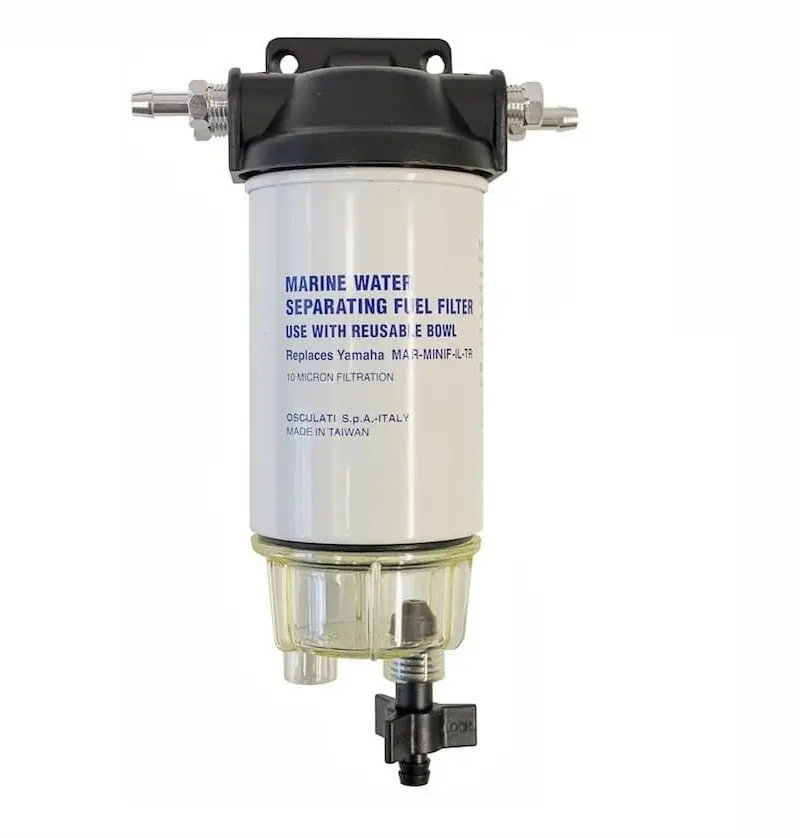 Benzinefilter waterafscheider met glas tot 60PK