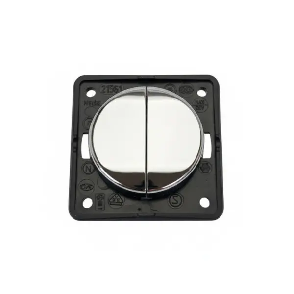 Berker Integro Classic Series Switch - Glossy Chrome - Yacht Hardware - 9365518