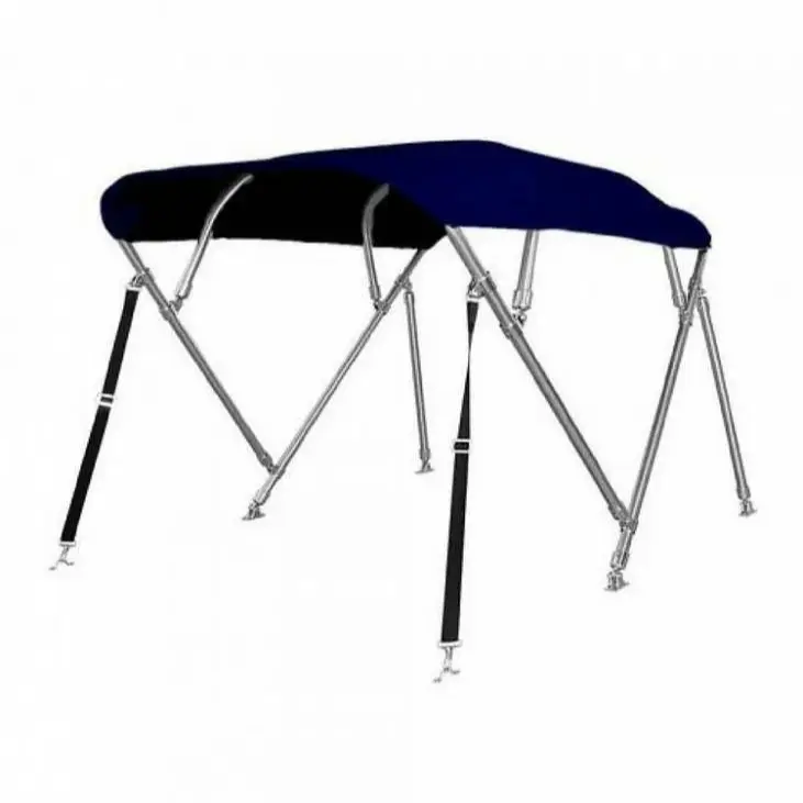 Biminitop 4-boogs Sunmaster Basic Line – 244 cm | 22 mm RVS | navy blauw