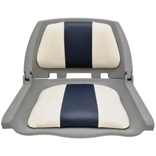 Bootstoel Fish Star wit/navy – comfortabele visstoel Hollex