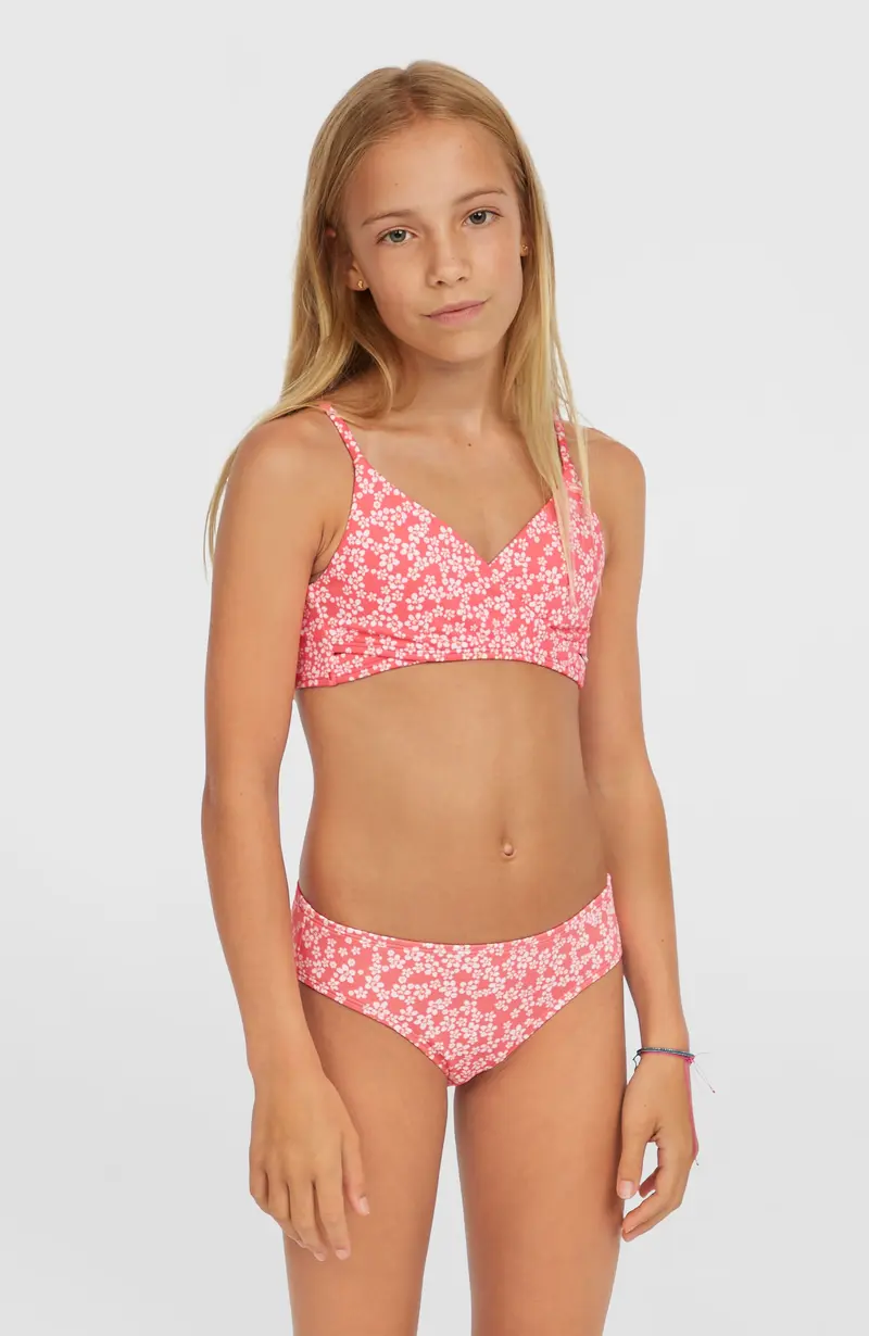 Bralette Bikini Set | Pink Milliflower