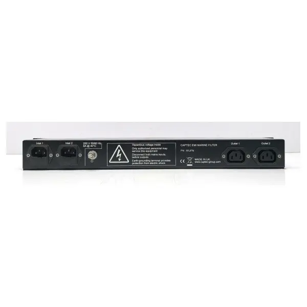 Captec Dual Marine EMI Filter 81JFN – High Performance Electromagnetic Interference Suppression for Marine Electronics