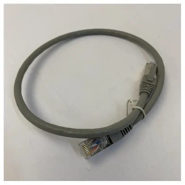 Cat6a SSTP Patch Cable 0.5m - Shielded Ethernet Cable Grey