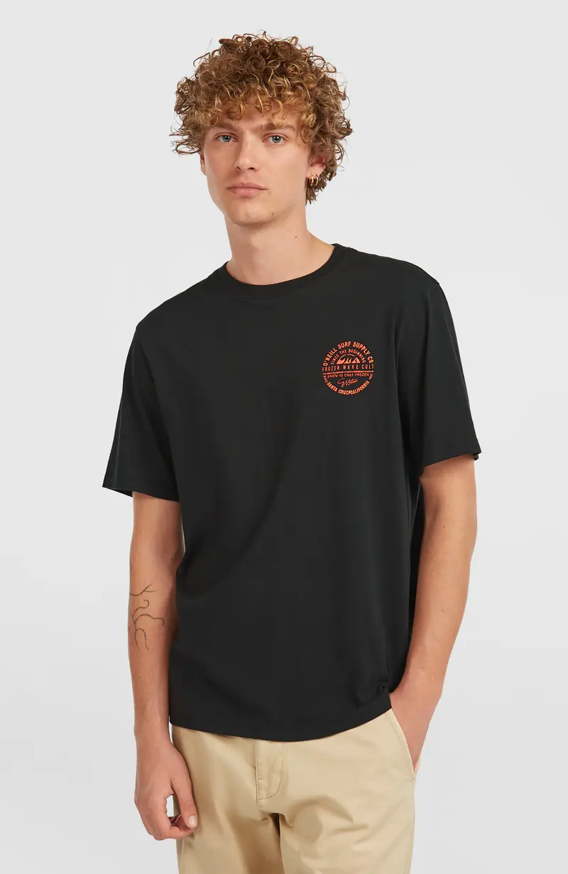 Chest-Print T-Shirt | Black Out