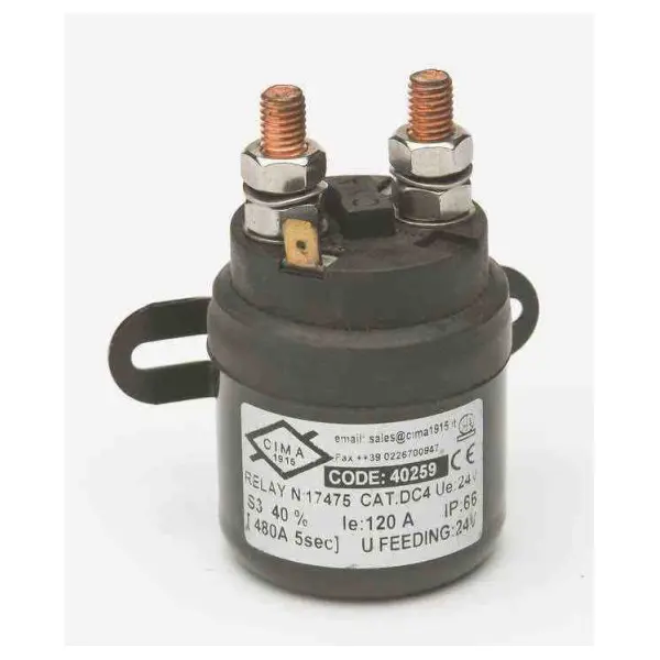 Cima solenoid schakelrelais 24V | 120A - 40269