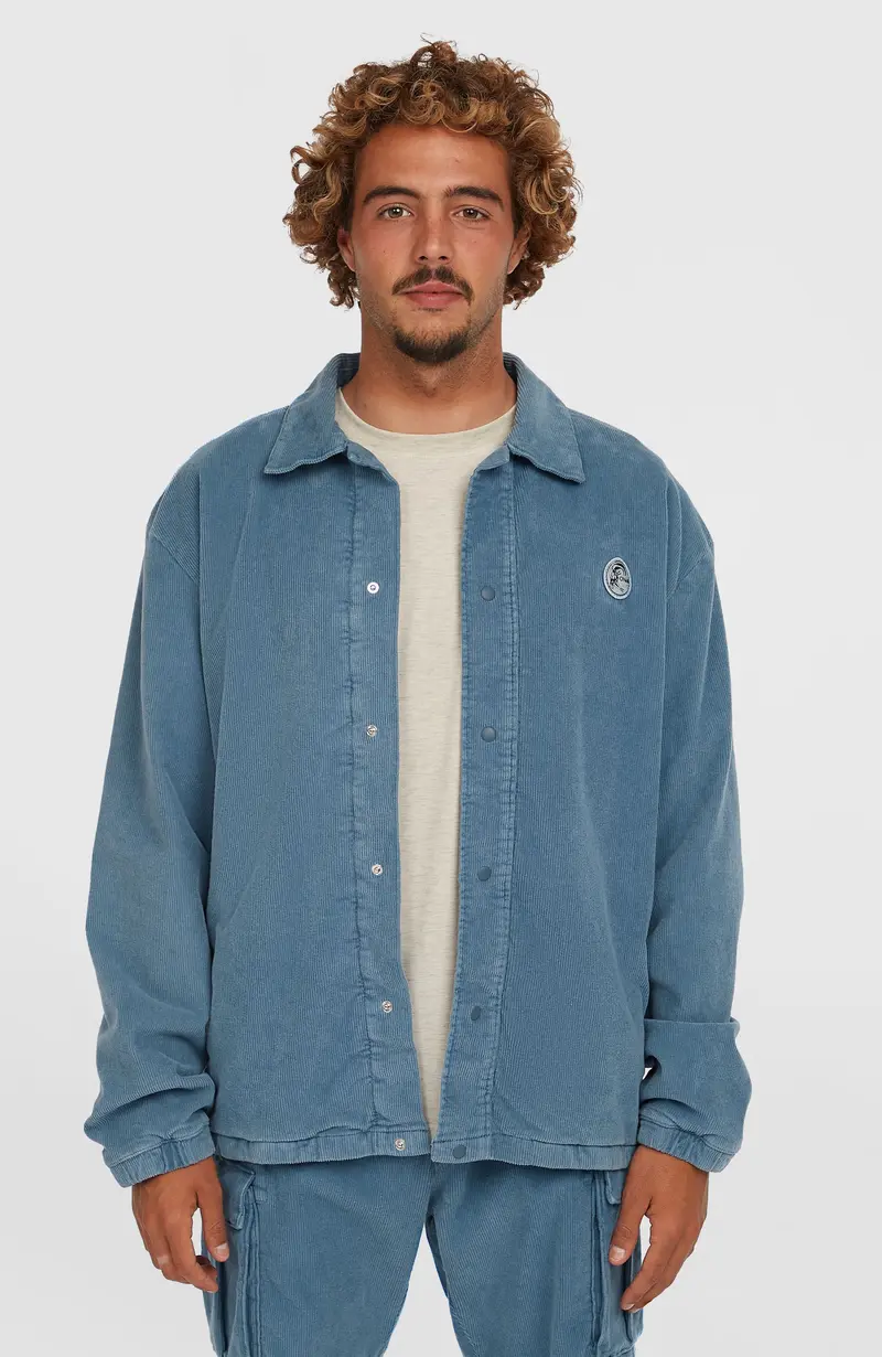 Cord Coach Jacket | Copen Blue