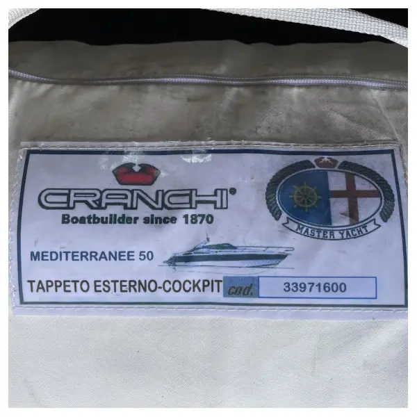 Cranchi Mediterranee 50 Cockpit Carpet Blue - 33971600