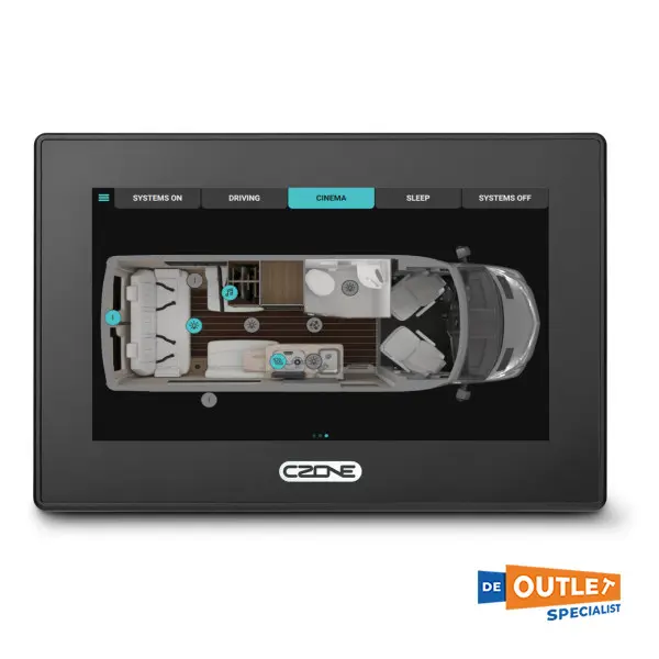 Czone Touch 7 inch touchscreen controller display 12/24V - 80-911-0200-00