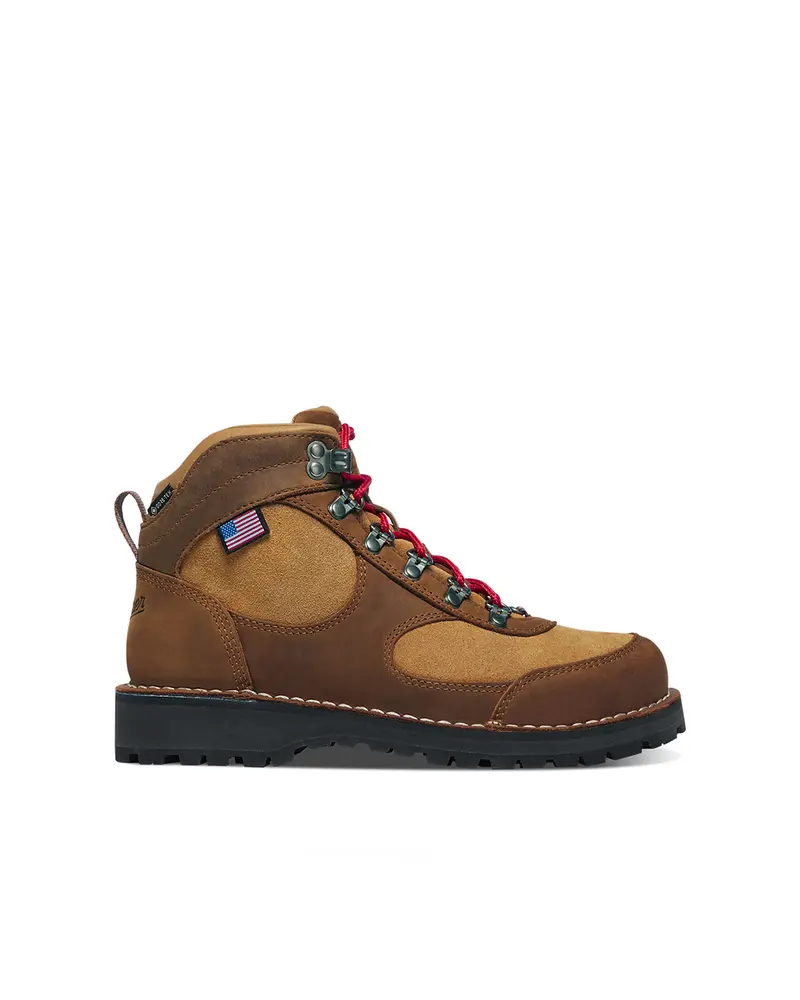 Danner Womens Cascade Crest Grizzly Brown / Rhodo Red