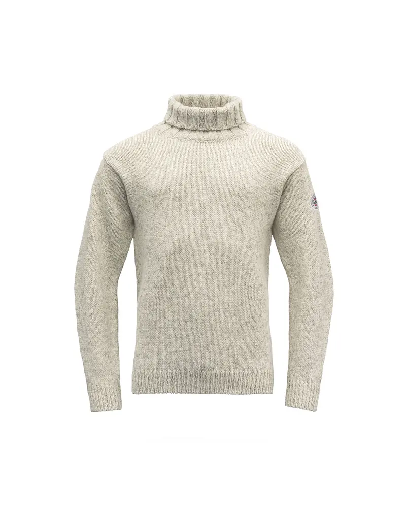Devold Nansen Sweater High Neck Grey Melange