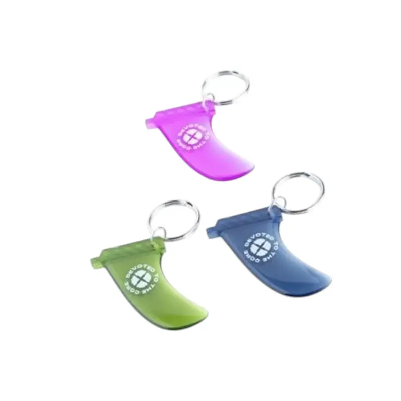 Devoted Surf Fin Key Ring