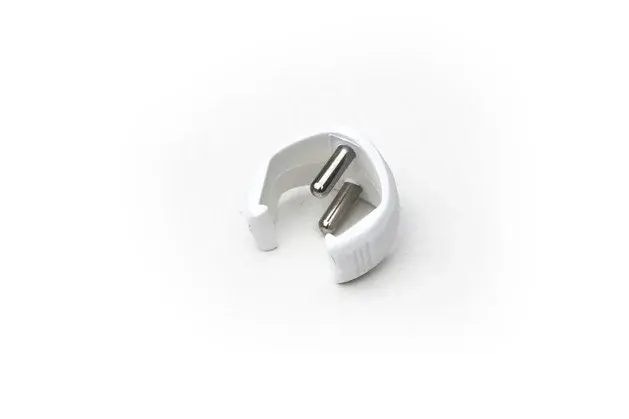 Double Pin Lock (Hard Plastic) - White