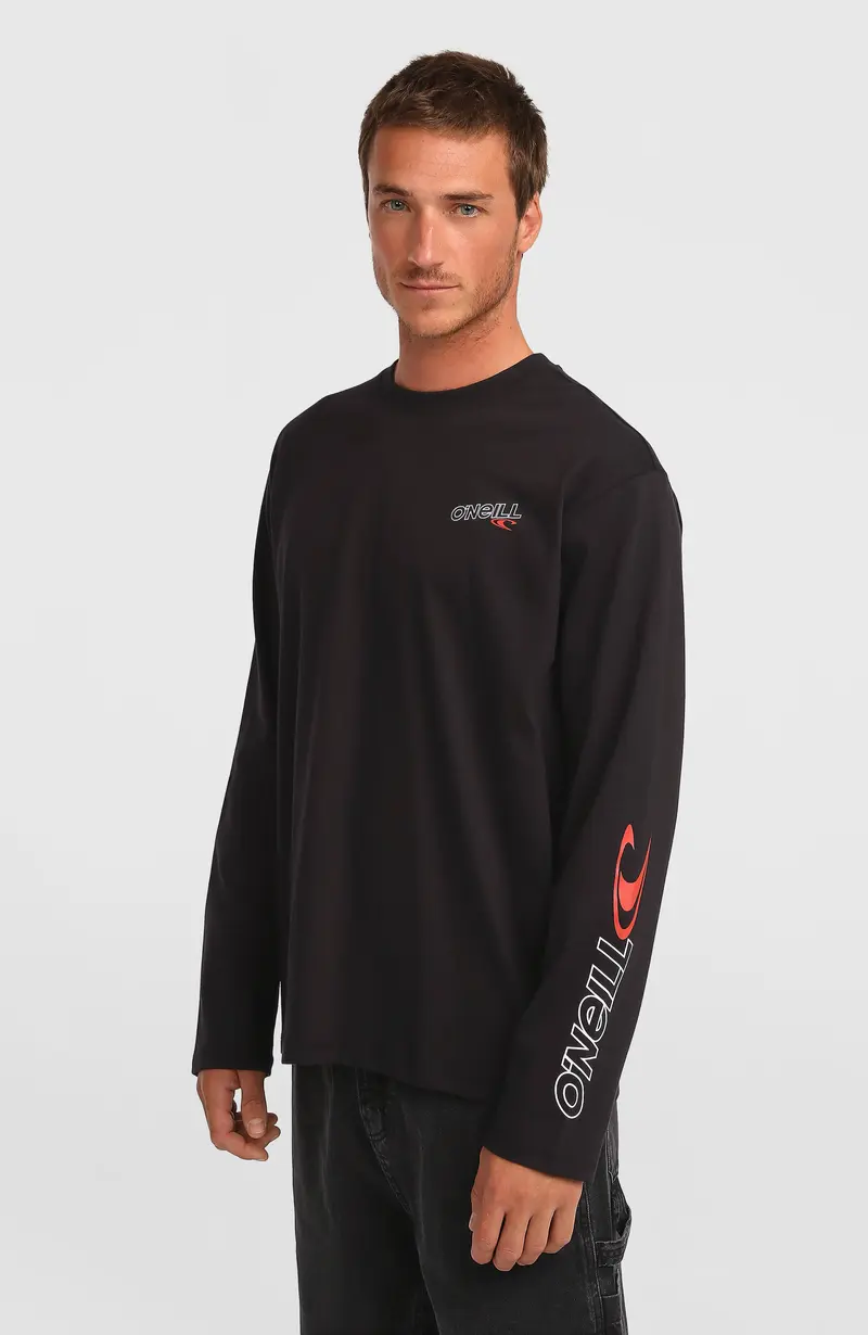 Essentials 90s Logo Long-Sleeve T-Shirt | Black Out