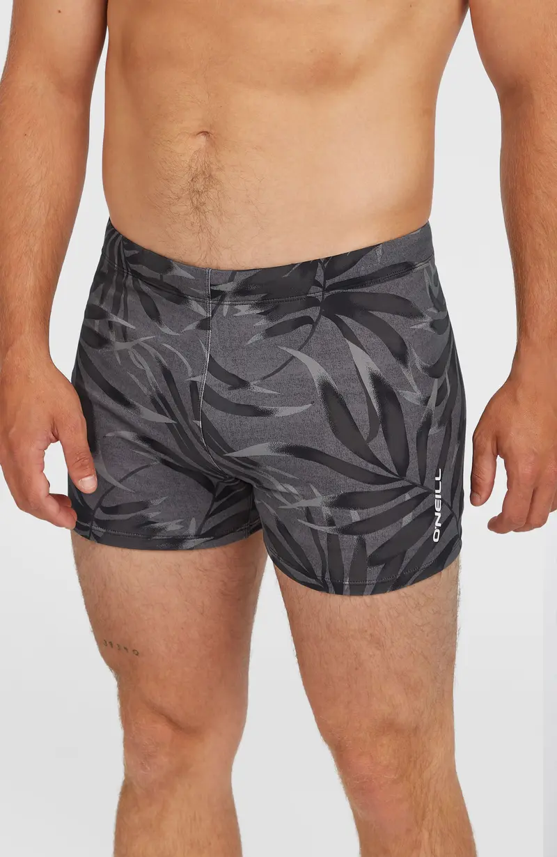 Essentials Floral Racer | Black Dipped Leaves