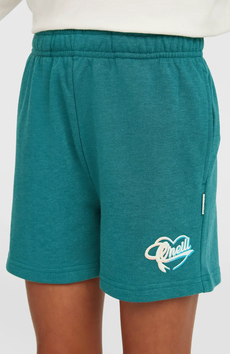 Essentials Script Sweatshorts | Botanical Heat