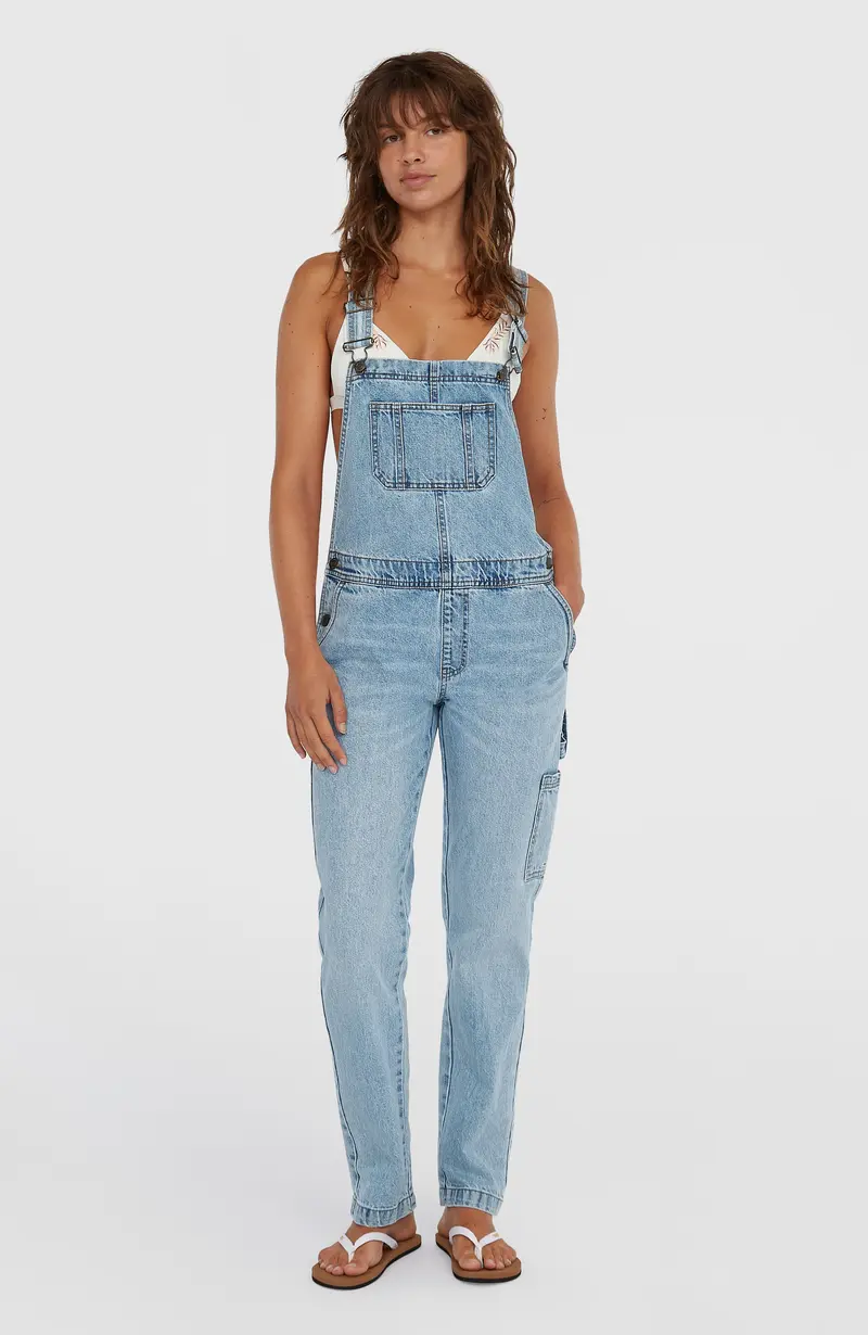 Essentials Twill Dungaree | Denim Blue