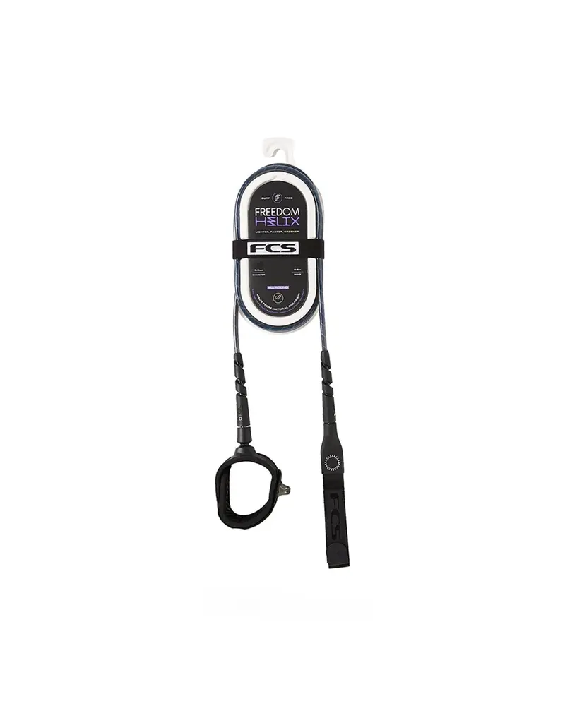 FCS Freedom Helix All Round Leash Smoke / White