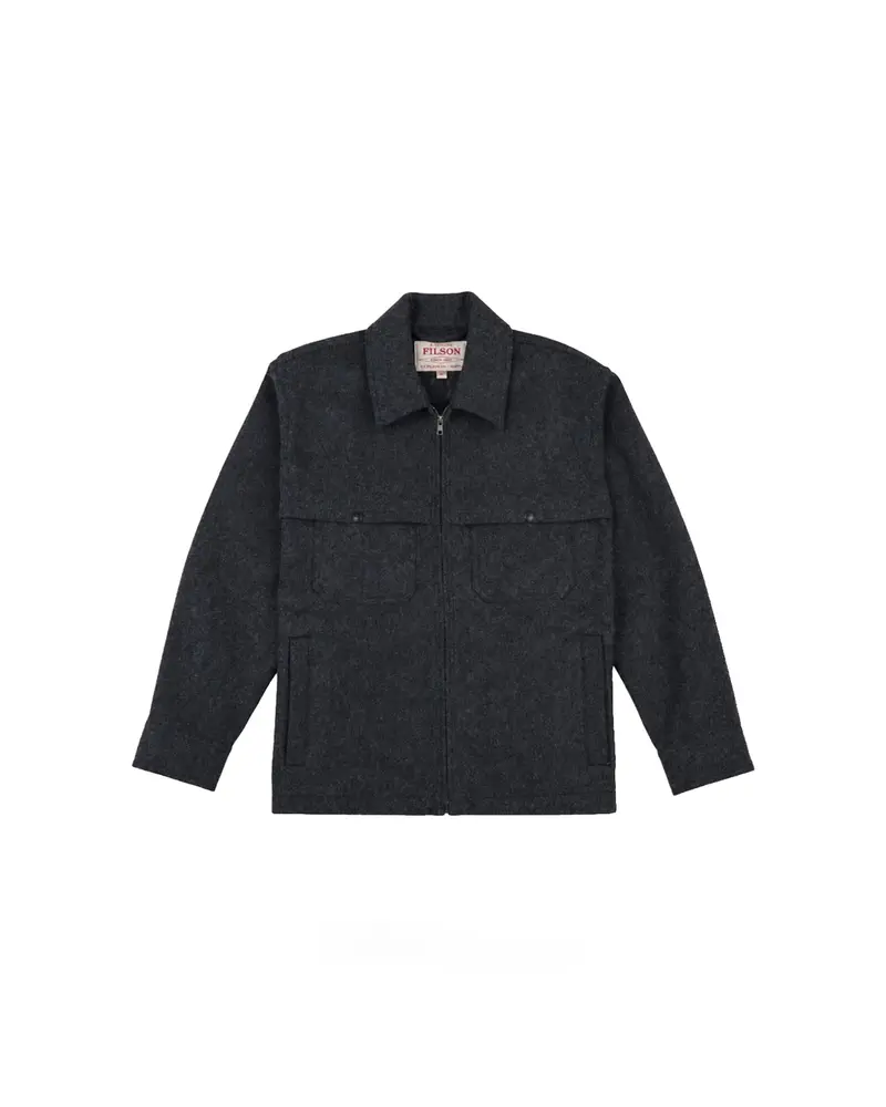 Filson Forester Wool Jacket Dark Heather Grey / Black
