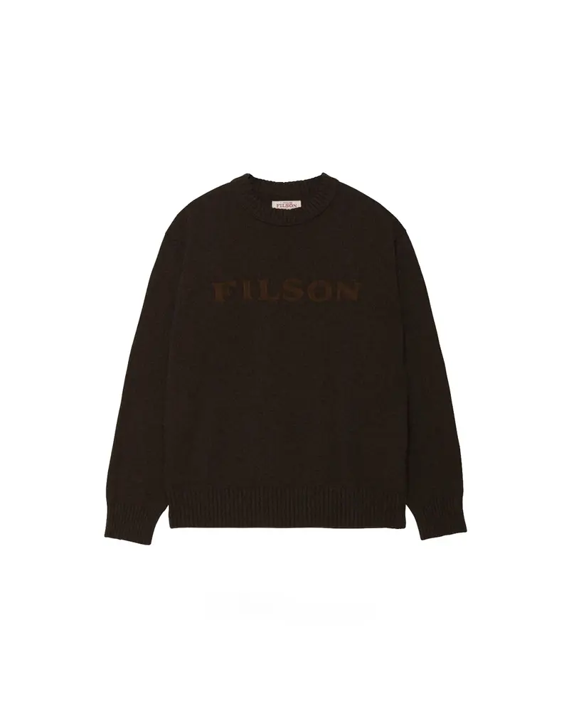 Filson Tacoma Logo Sweater Earth Brown