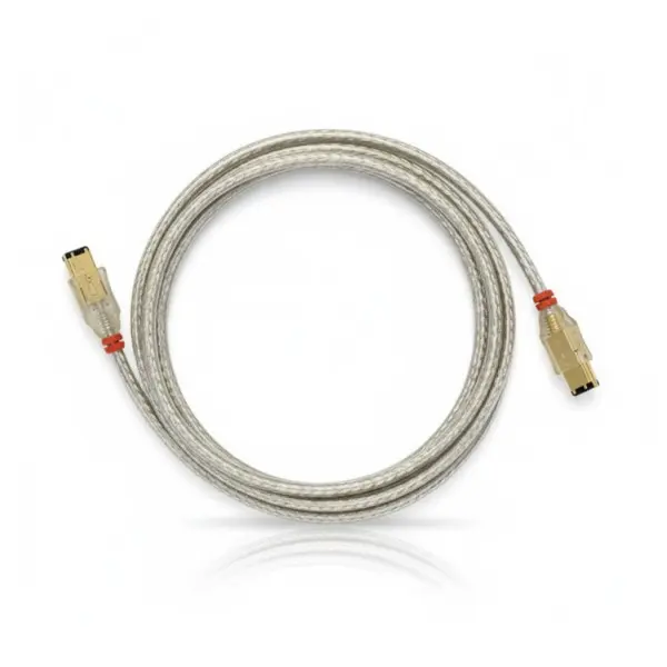 FireWire Data Cable 9-pin to 6-pin (MA-MA) - 2.0 Meter - Transparent