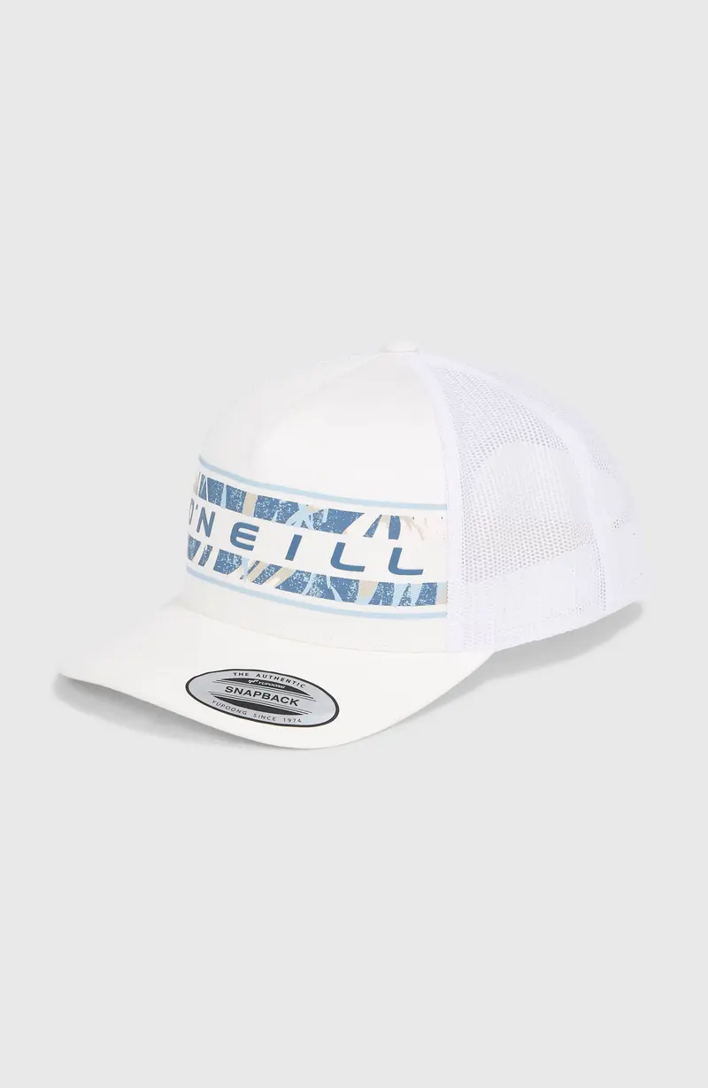 Flower Trucker Cap | Snow White