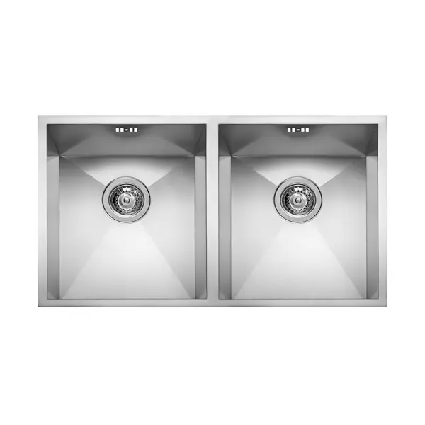 Foster Quadra double stainless steel kitchen sink - 1208/890