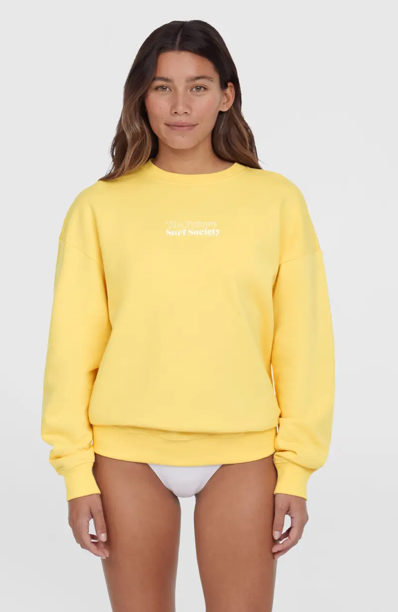Future Surf Crew Sweatshirt | Tender Buttercup