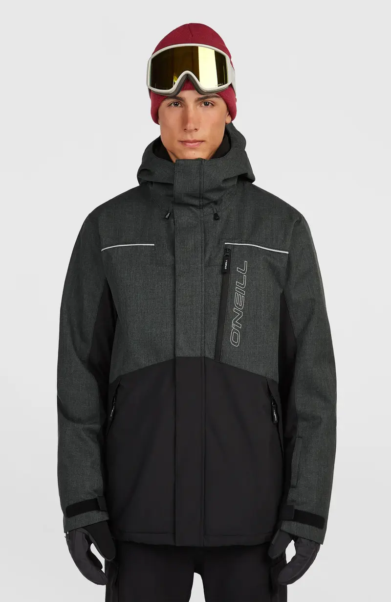 FWC'Cruz Melange Snow Jacket | Black Out Colour Block