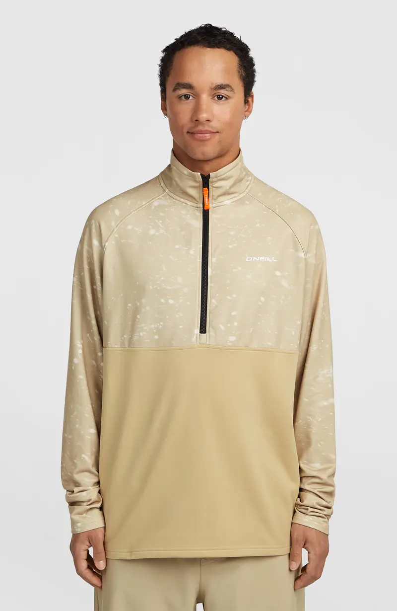 FWC'Cruz Printed Half-Zip Fleece | Beige Snow Storm