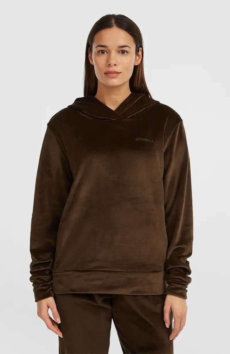 FWC'Cruz Velour Hoodie | Coffee Bean