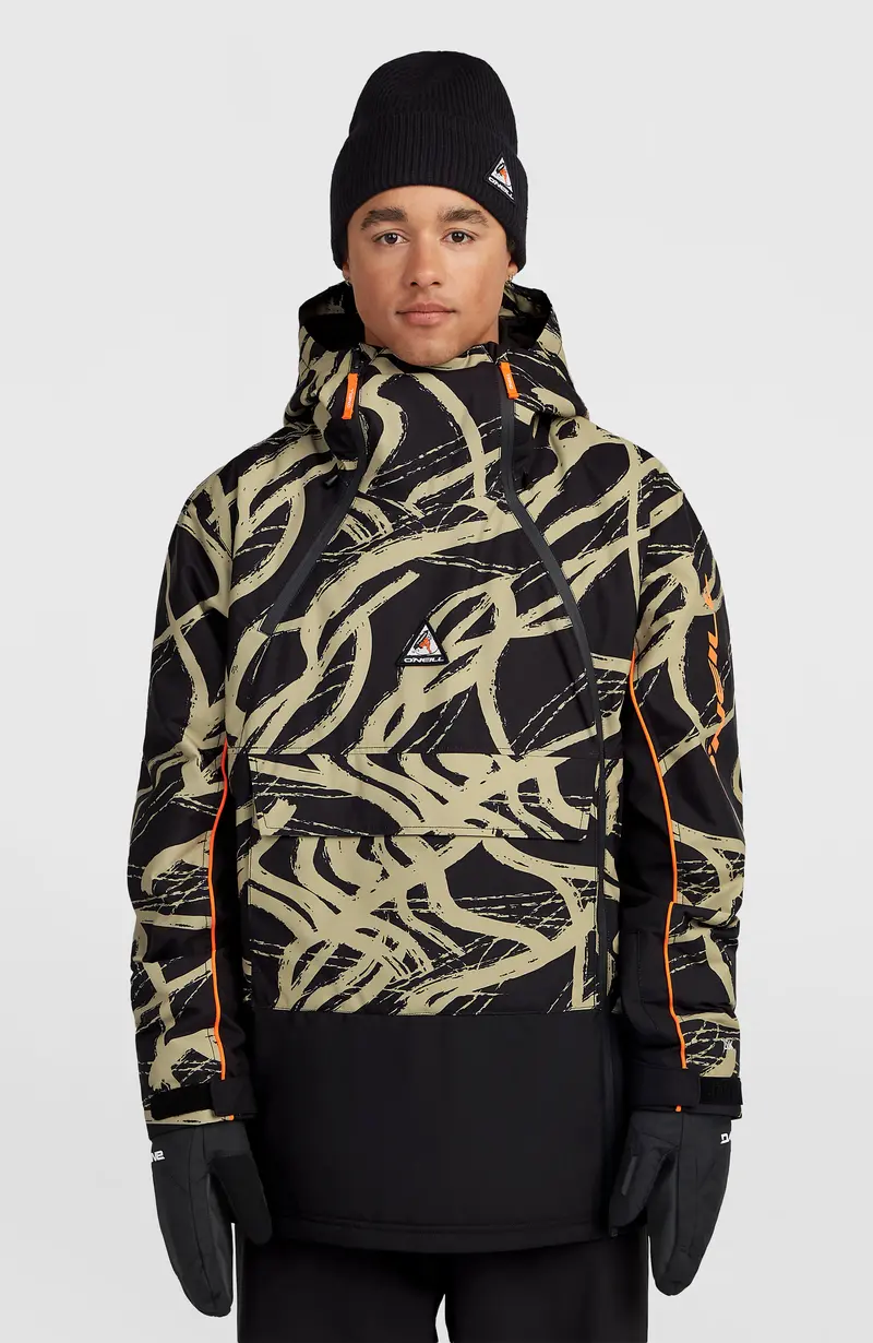FWC'Play Asymmetric Snow Jacket | Beige Snowtracks
