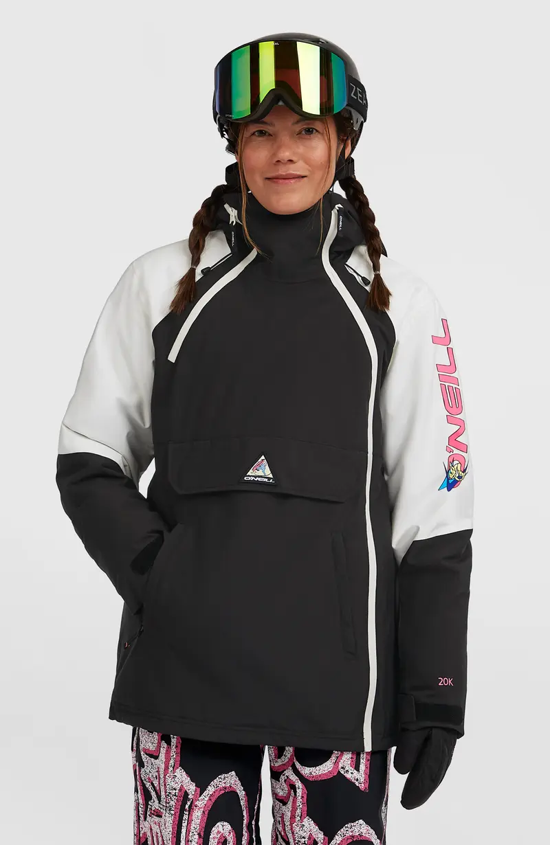 FWC'Play Asymmetric Snow Jacket | Black Out Colour Block