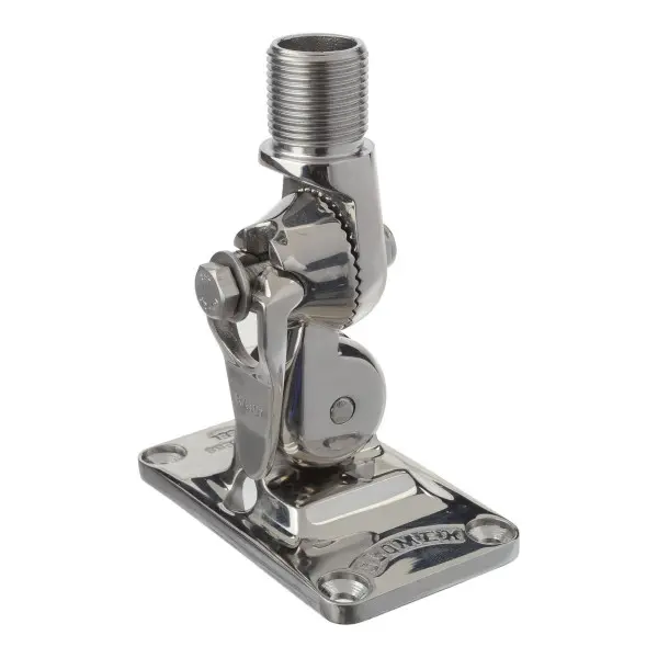 Glomex RA107SS ME stainless steel adjustable antenna bracket