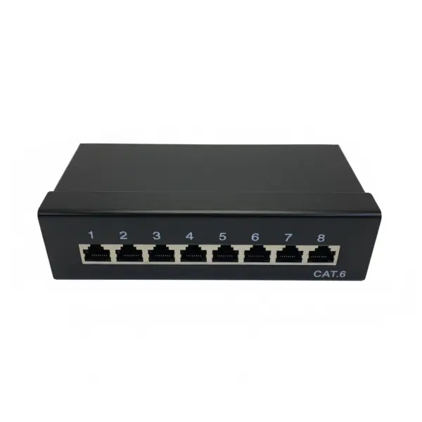 Goobay 96105 CAT 6 Patch Panel - Mini/Office - 8 Port