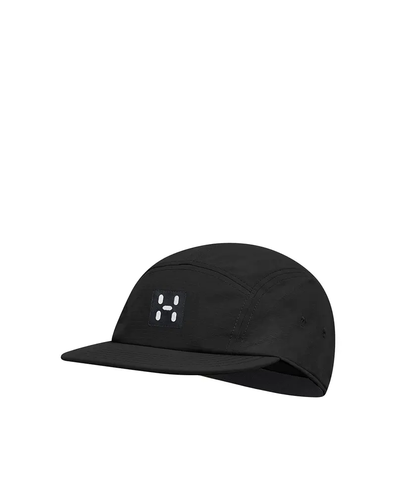 Haglofs Brand Five Panel Cap True Black Solid