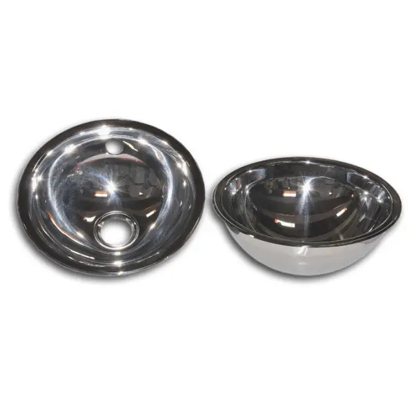 Hemispherical V26130A stainless steel round sink D260 mm